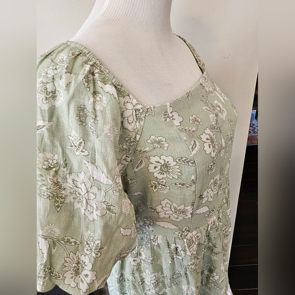 Blu Pepper Size Large Floral Cottagecore Feminine Romantic Dress Fully Lined NWT - Picture 5 of 11